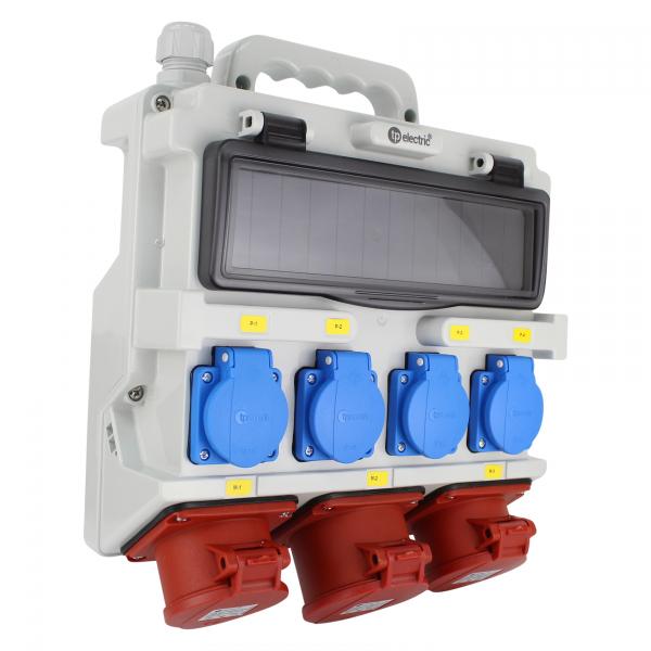 Mobilverteiler 12 Module (2x CEE 5P 16A + 1x CEE 5P 32A + 4x 230V/16A)